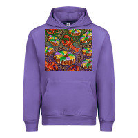 Tulip mardi gras king cake and crawfish Urban Hoodie - RanaPortraitStore