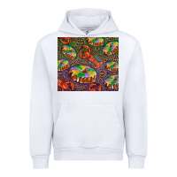 White mardi gras king cake and crawfish Urban Hoodie - RanaPortraitStore