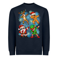 Navy dabbing christmas Heavyweight Sweatshirt - Zillion Design Studio