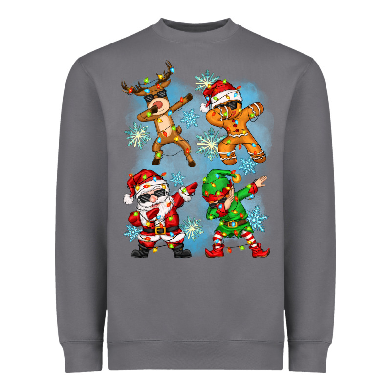 Dabbing Christmas Heavyweight Sweatshirt by Zillion Design Studio | Teevron