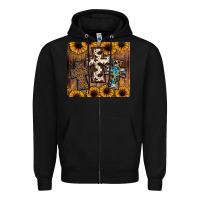 Black cross tumbler Zipper Hoodie - JahusDesignShop