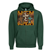 Sports Green cross tumbler Zipper Hoodie - JahusDesignShop