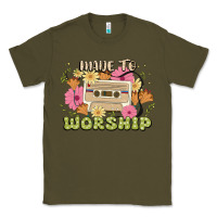 Army Green made to worship Classic Tee - JahusDesignShop