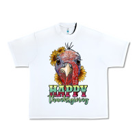 White happy thanksgiving turkey Urban Heavy Tee - RanaPortraitStore