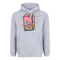 Heather Grey gay juice Heavyweight Hoodie - MaliasSmallBusiness