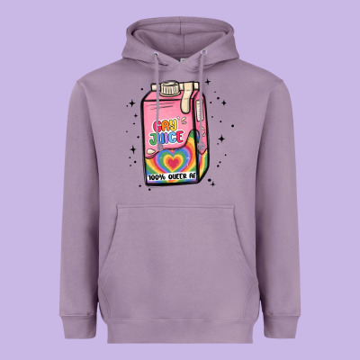 Gay Juice Heavyweight Hoodie Designed By Maliassmallbusiness