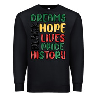 Black dreams hope lives pride Premium Sweatshirt - MaliasSmallBusiness