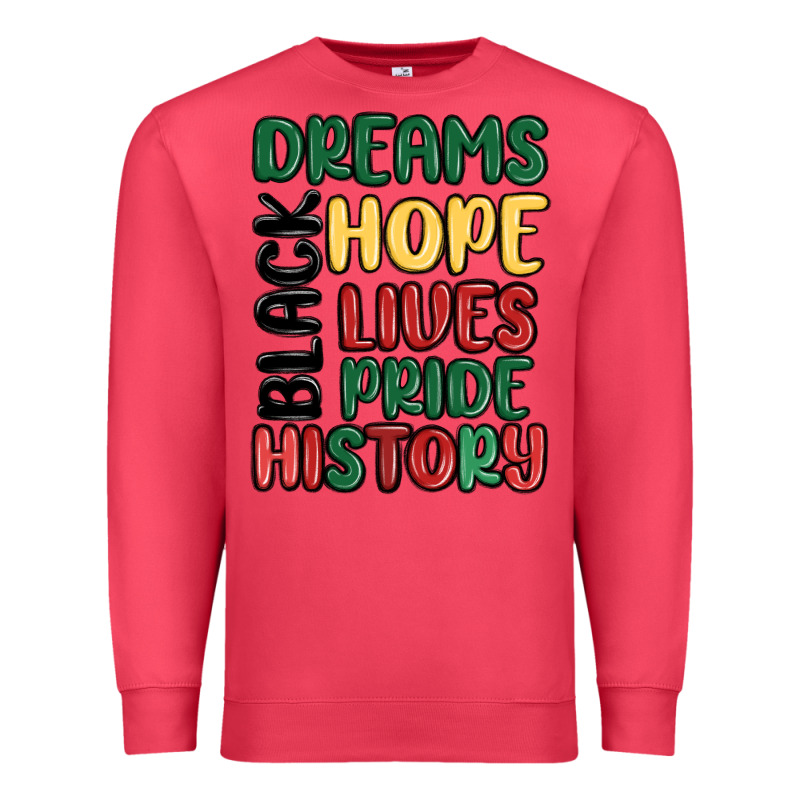 Dreams Hope Lives Pride Premium Sweatshirt by MaliasSmallBusiness | Teevron