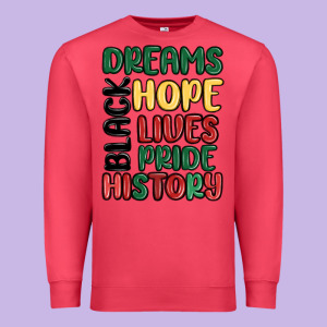 Dreams Hope Lives Pride Premium Sweatshirt Designed By Maliassmallbusiness