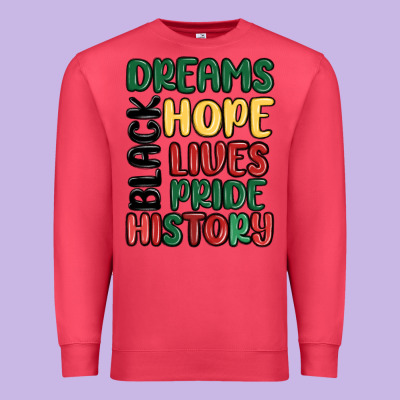 Dreams Hope Lives Pride Premium Sweatshirt Designed By Maliassmallbusiness