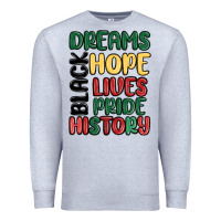Heather Grey dreams hope lives pride Premium Sweatshirt - MaliasSmallBusiness