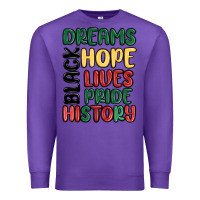 Purple dreams hope lives pride Premium Sweatshirt - MaliasSmallBusiness