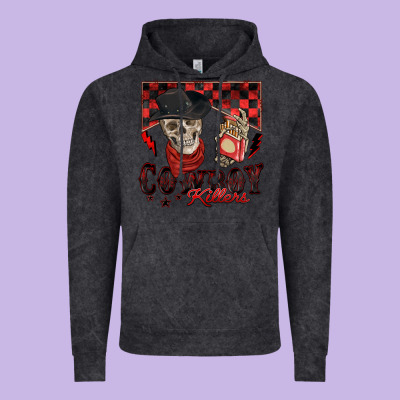 Cowboy Killer Vintage Hoodie Designed By Zillion Design Studio
