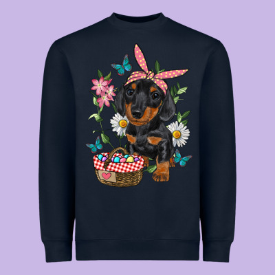 Heavyweight Sweatshirt easter dachshund