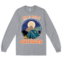 Heather Grey life is better outdoors Long Sleeve Tee - JahusDesignShop