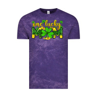 Cloud Purple one lucky mom Vintage Tee - Zillion Design Studio