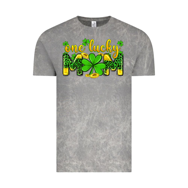 One Lucky Mom Vintage Tee by Zillion Design Studio | Teevron