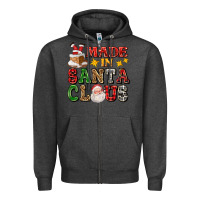 Charcoal Heather made in santa claus ado Zipper Hoodie - AdoDesignShop