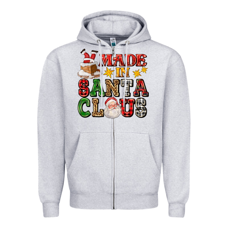 Made In Santa Claus Ado Zipper Hoodie by AdoDesignShop | Teevron