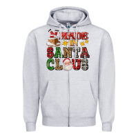 Heather Grey made in santa claus ado Zipper Hoodie - AdoDesignShop