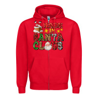Red made in santa claus ado Zipper Hoodie - AdoDesignShop