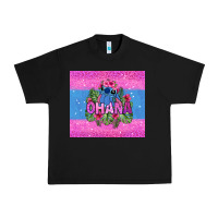 Black ohana stitch Urban Heavy Tee - Zillion Design Studio