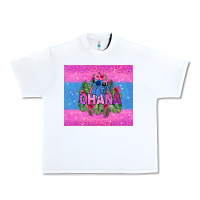 White ohana stitch Urban Heavy Tee - Zillion Design Studio