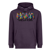 Plum this mama loves her puzzle Heavyweight Hoodie - MaliasSmallBusiness