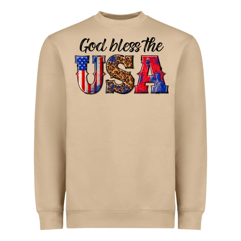 God Bless The Usa Heavyweight Sweatshirt by texasbilliewilder | Teevron