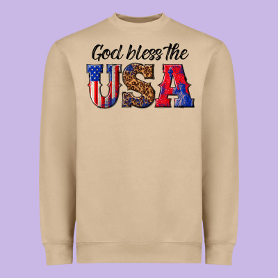 Heavyweight Sweatshirt god bless the usa