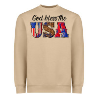 Mushroom god bless the usa Heavyweight Sweatshirt - texasbilliewilder