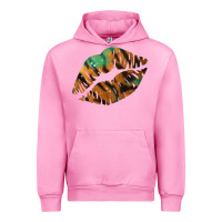 Fuchsia Pink Tiger Lips Urban Hoodie - Bettercallsaul