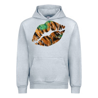 Heather Grey Tiger Lips Urban Hoodie - Bettercallsaul