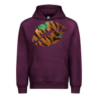 Mauve Wine Tiger Lips Urban Hoodie - Bettercallsaul