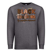 Charcoal Heather black educator by popular demand Premium Sweatshirt - MaliasSmallBusiness