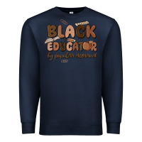 Navy black educator by popular demand Premium Sweatshirt - MaliasSmallBusiness