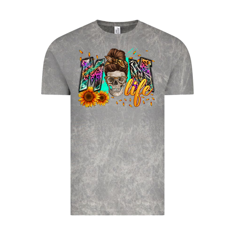 Mom Life With Skull Vintage Tee by Zillion Design Studio | Teevron