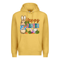 Antique Gold easter bunny egg and carrots Premium Hoodie - AdoDesignShop