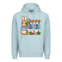 Blue Mist easter bunny egg and carrots Premium Hoodie - AdoDesignShop