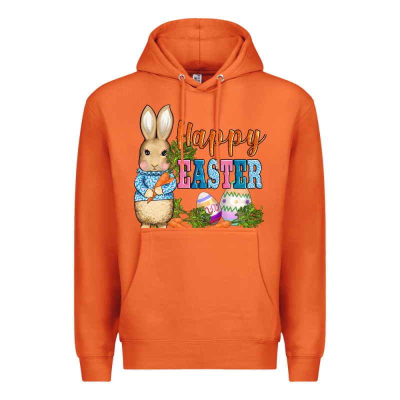 Easter Bunny Egg And Carrots Premium Hoodie by AdoDesignShop | Teevron