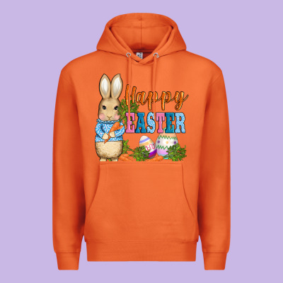 Easter Bunny Egg And Carrots Premium Hoodie Designed By Adodesignshop