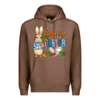 Chestnut easter bunny egg and carrots Premium Hoodie - AdoDesignShop
