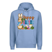 Colony Blue easter bunny egg and carrots Premium Hoodie - AdoDesignShop