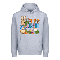 Heather Grey easter bunny egg and carrots Premium Hoodie - AdoDesignShop