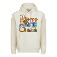 Oatmeal Heather easter bunny egg and carrots Premium Hoodie - AdoDesignShop