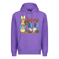 Purple easter bunny egg and carrots Premium Hoodie - AdoDesignShop