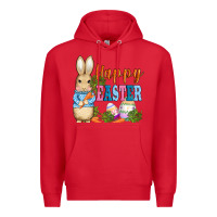 Red easter bunny egg and carrots Premium Hoodie - AdoDesignShop