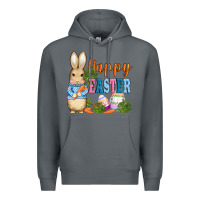 Rock easter bunny egg and carrots Premium Hoodie - AdoDesignShop