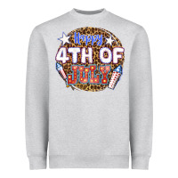 Heather Grey happy 4th of july billie wilder Heavyweight Sweatshirt - texasbilliewilder