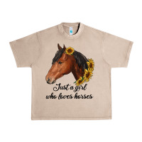 French Oak just a girl who loves horses Urban Heavy Tee - RanaPortraitStore